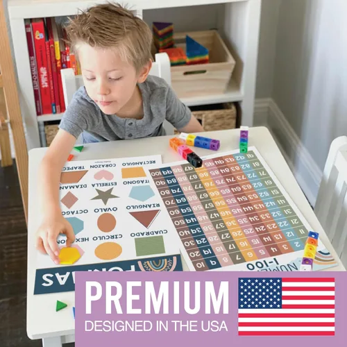 Miniatura 3 de Hadley Designs Carteles de español para el aula – 12 carteles educativos bilingües para decoraciones de aula de español imprescindibles, calendario