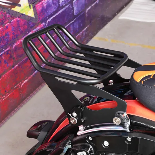 Miniatura 7 de XFMT Portaequipajes desmontable de dos plazas para motocicleta para Harley Touring Road King Street Glide Road Glide Electra Glide 2009 y posterior