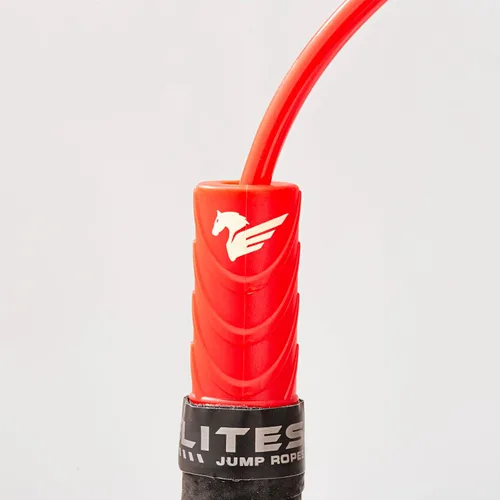 Miniatura 2 de Elite Jumps The Freestyle Rope - Cuerdas de salto de PVC para fitness, cuerdas de salto para adultos de primera calidad para fitness, cuerda de Rojo