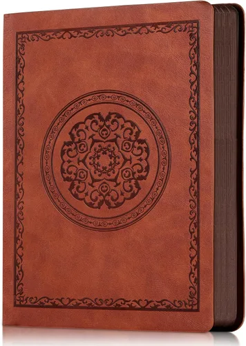 Miniatura 17 de Fetinar Cuaderno vintage de cuero 2026, 300 páginas, cuadernos de cuero con tapa blanda rayados para mujeres y hombres, cuadernos para escribir