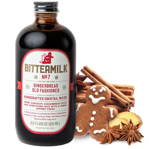 Miniatura 13 de Bittermilk Single Serve No.1 Bourbon Barrel Aged Old Fashioned Mix - Kit de moda antigua - Juego de amargos de cóctel - Mini mezcladores de cóctel