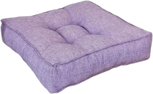 Miniatura 20 de Cojín cuadrado sólido de 16 pulgadas para silla, estilo tatami, cojín antideslizante y grueso, tapete suave para silla de oficina, cocina, comedor