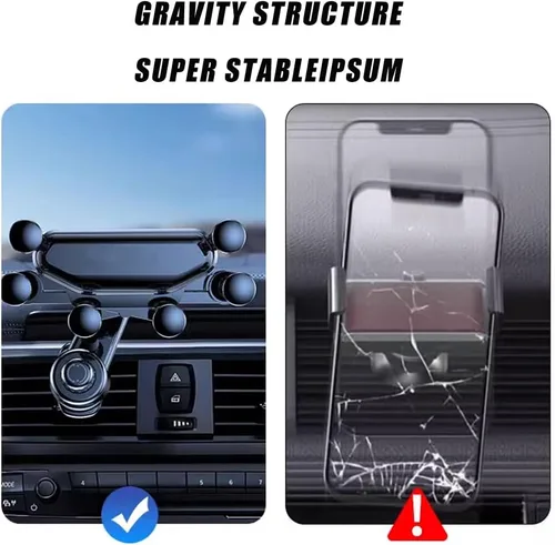 Miniatura 6 de for Chevy GMC Sierra 2019 2020 2021 2022 2023 2024 Car Mobile Phone Holder, Easy Clamp Cellphone Holder Phone Holder for Cars Rock Solid Car