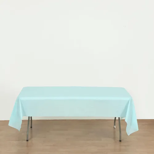Miniatura 4 de Evershine Caja de 72 manteles de plástico redondos de 84 pulgadas para mesa de plástico de alta resistencia a granel