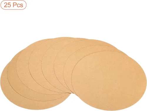 Miniatura 21 de PATIKIL Papel de cartón redondo de 5.9 pulgadas, 25 unidades de círculos de disco en blanco para decoración de fiestas, manualidades, manualidades