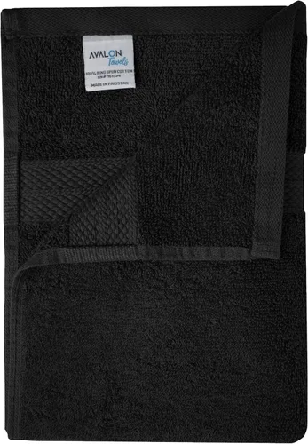 Miniatura 6 de Avalon Towels Toallas de baño para baño, 100% algodón, color negro, paquete de 6 (22 x 44 pulgadas), juego de toallas de baño de secado rápido