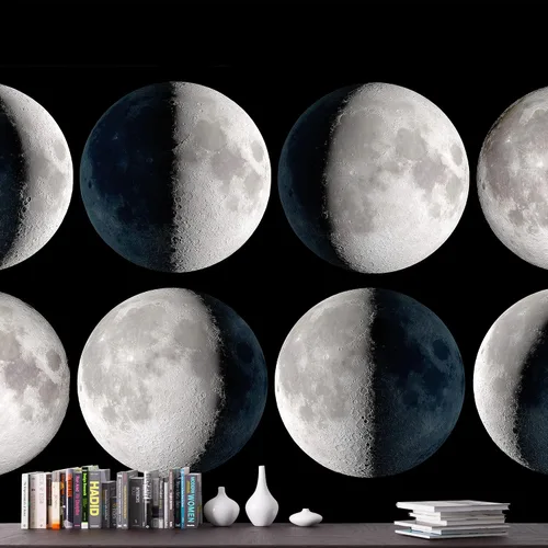 Miniatura 30 de NWT Calcomanía removible para pared, diseño de nube galáctica, estrella, nebulosa, fantasía, ciencia ficción, astronomía y arte espacial, arte