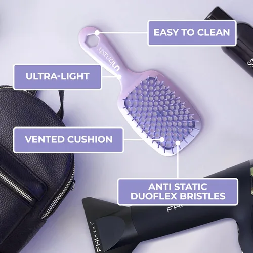 Miniatura 6 de FHI Heat UNbrush - Cepillo desenredante para cepillar sin dolor en cabello húmedo o seco — Cerdas antiestáticas DuoFlex duraderas, mango ligero