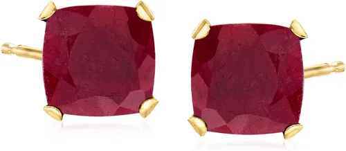Miniatura 6 de Ross-Simons Gemstone Martini Stud Earrings in 14kt Yellow Gold