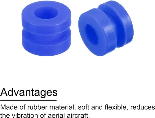 Miniatura 4 de MECCANIXITY Bolas de goma antivibración RC para control remoto F4 F7 controlador de vuelo M3x4.0.236 in bolas de absorción de impactos (azul)