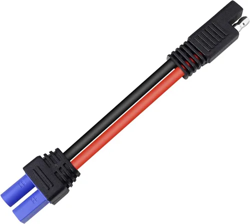 Miniatura 2 de Cable conector EC5 hembra a SAE, cable adaptador de alimentación automotriz para fuente de alimentación de baterías de panel solar de motor