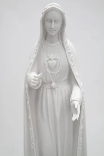 Miniatura 2 de Figura de escultura de estatua religiosa católica italiana de Nuestra Señora de Fátima María de 24 pulgadas, colección Vittoria hecha en Italia