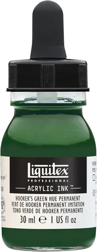 Miniatura 35 de Liquitex - Pintura acrílica profesional INK! Jarro de 1 onza, color blanco de titanio Bronce Rico Iridiscente