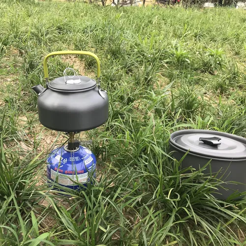 Miniatura 7 de DESERT & FOX, estufa ultraligera mini para acampar, 2600W de potencia, aleación de titanio, plegable automáticamente, utensilio de cocina al aire