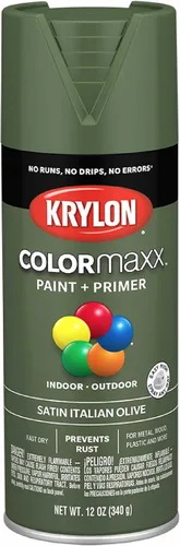 Miniatura 57 de Krylon K05599007 COLORmaxx Pintura en aerosol y base para uso en interiores y exteriores, color gris brillante para maquinaria, 12 onzas