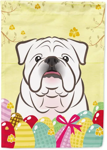 Miniatura 29 de Caroline's Treasures BB1920CHF - Bandera de caza de huevos de Pascua con diseño de bulldog francés, para casa, gran porche, para colgar en la pared