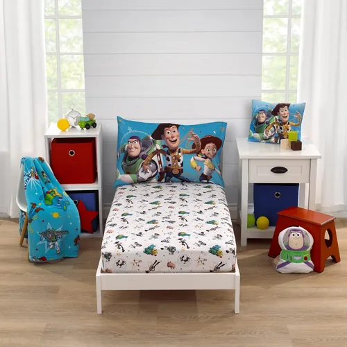 Miniatura 12 de NoJo Marvel Spider-Man to The Rescue - Juego de sábanas de 2 piezas para niños pequeños, color rojo, blanco y azul, sábana bajera ajustable