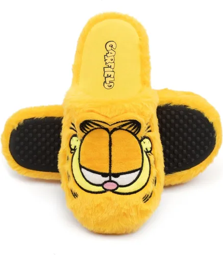Miniatura 3 de Garfield Adult Orange Slippers Lazy Tabby Cat Fluffy Slip On House Sliders Merchandise
