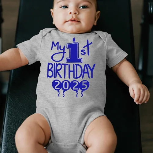 Miniatura 44 de Reaxion Traje de cuerpo entero hecho a mano para bebé niño y niña, mi primer cumpleaños 2024