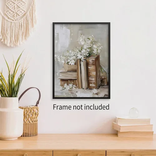 Miniatura 6 de Pósters de Libros Antiguos Victorianos Carteles Academia Ligera Arte Floral Botánico de Pared Pintura al Óleo Estética Preppy Vintage Impresiones