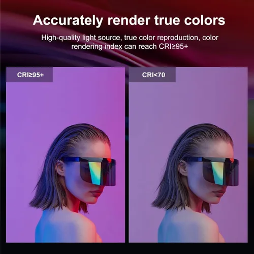 Miniatura 4 de OBEST Luz de video RGB portátil con batería de 3000 mAh, 2500-9000 K, regulable, para estudios fotográficos, TikTok, YouTube Vlogs, 11.8 in