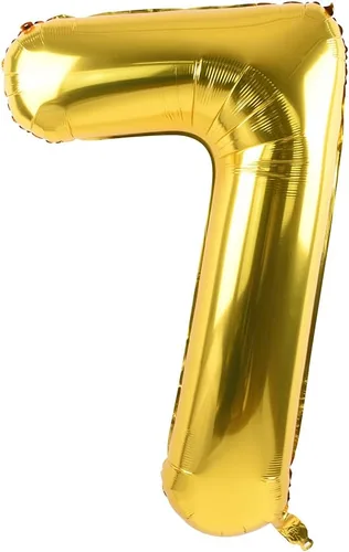 Miniatura 9 de TONIFUL Globos dorados de 40 pulgadas con números grandes del 0 al 9, globos digitales de helio del número 5, globos de aluminio de Mylar con Nmuber