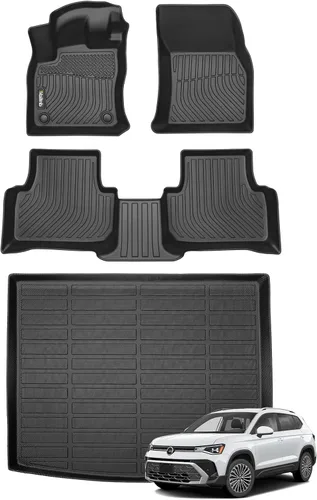 Miniatura 63 de Tapetes de piso para todo clima y forro de carga con respaldo para Chevrolet Suburban de 7 asientos 2021-2025 / GMC Yukon XL de 7 asientos