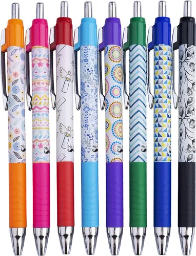 Miniatura 8 de Mr. Pen - Bolígrafos para diario bíblico, juego de 8 colores surtidos, bolígrafos sin sangrado para diario bíblico