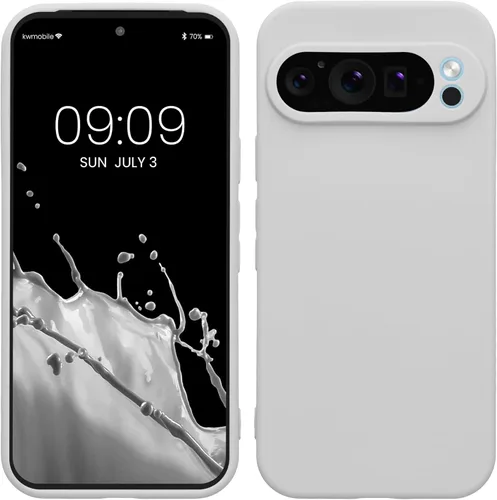 Miniatura 57 de kwmobile Funda compatible con Google Pixel 9 Pro - Funda protectora delgada de TPU para teléfono - Acabado mate suave - Negro mate