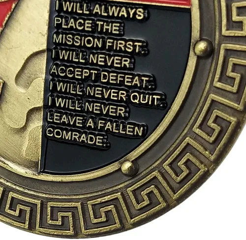 Miniatura 6 de Moneda de desafío militar Spartan Warrior Ethos (amzag715)