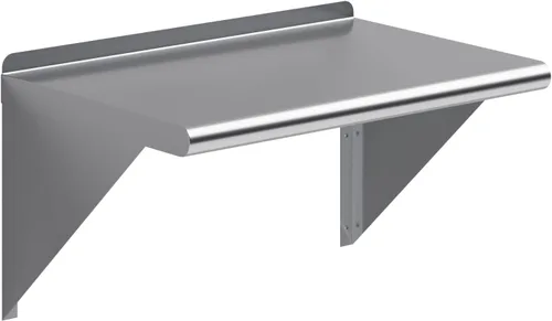 Miniatura 12 de AmGood Estante de pared de acero inoxidable de 24 pulgadas de largo x 8 pulgadas de profundidad Certificado NSF Estantería de metal