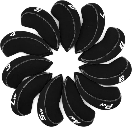 Miniatura 7 de Fundas de Hierro de Golf para Palos de Golf Juego de Fundas de Hierro de Golf de Neopreno 11pcs/10pcs Fundas para Cabezas de Hierro de Golf Fundas