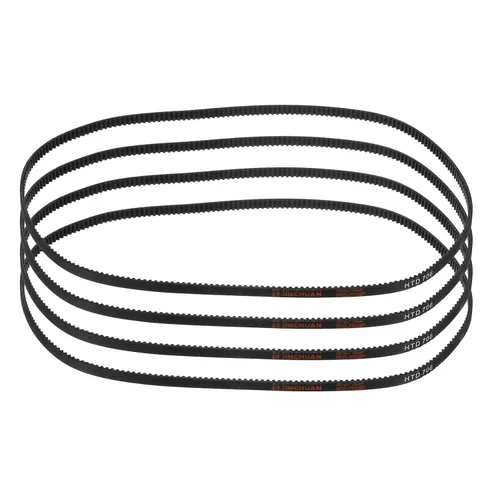 Miniatura 78 de uxcell 4pcs HTD-3M correa dentada de goma 60 dientes, 7.087 in de longitud de paso x 0.236 in de ancho x 0.094 in de altura, correa de distribución