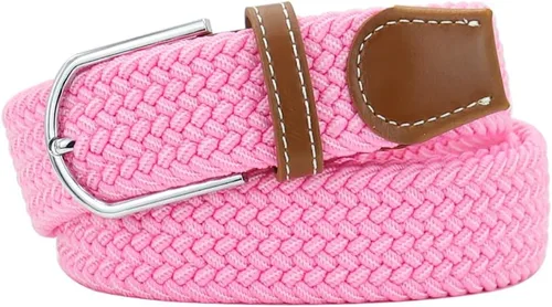 Miniatura 12 de Mixed Color Woven Stretch Braided Belts for Men and Women Fashion Elastic Belts