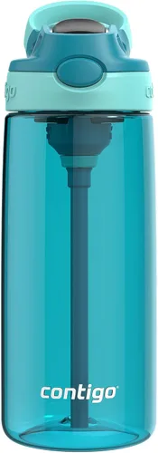 Miniatura 7 de Contigo Botella de agua con pajita para niños con tapa AUTOSPOUT de 20 onzas, arándano Azul (Arándano)