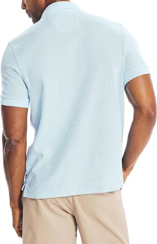 Miniatura 2 de Nautica playera polo clásica de mangas cortas, color sólido, para hombre