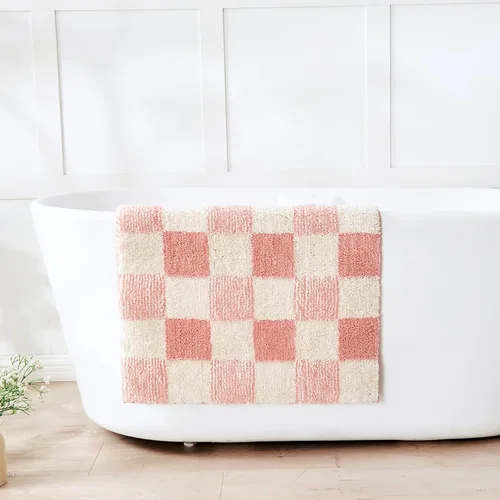 Miniatura 34 de CozeCube Tapetes de baño para baño antideslizantes, alfombras de baño de microfibra absorbente esponjosas lavables, alfombras de baño estéticas