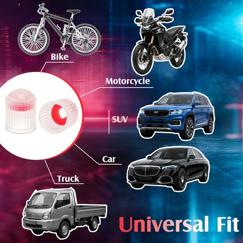 Miniatura 47 de Outus 20 tapas de vástago de válvula de neumático, tapas universales de plástico para vástagos de válvula de automóvil, bicicletas, automóviles