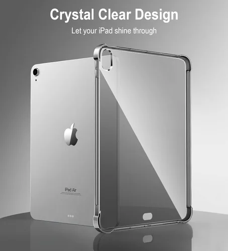 Miniatura 6 de MoKo Transparente para iPad Air 11 (M4 2026/M3 2025/M2 2024) iPad Air 4 y 5 de 10.9 pulgadas (2020/2022), funda con cuatro esquinas reforzadas