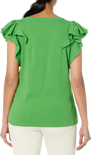 Miniatura 2 de Tommy Hilfiger Camiseta de manga corta para mujer, esencial, suave, para uso diario