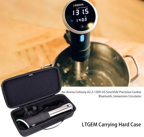 Miniatura 7 de LTGEM - Funda compatible con cocina de precisión Anova Culinary Sous Vide 3.0/2.0/Nano 2.0, color negro (solo funda)