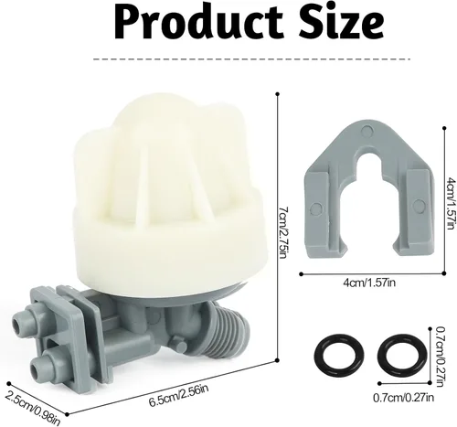 Miniatura 2 de Boquilla suavizante de agua y conjunto Venturi 7187065 de repuesto, compatible con GE, Kenmore, Morton, Whirlpool, NorthStar, Rheem reemplaza