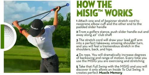 Miniatura 6 de The Most Important Stretch in Golf - Un dispositivo, estiramiento de golf, ejercicio de golf, tren de swing de golf en un solo movimiento. Práctica