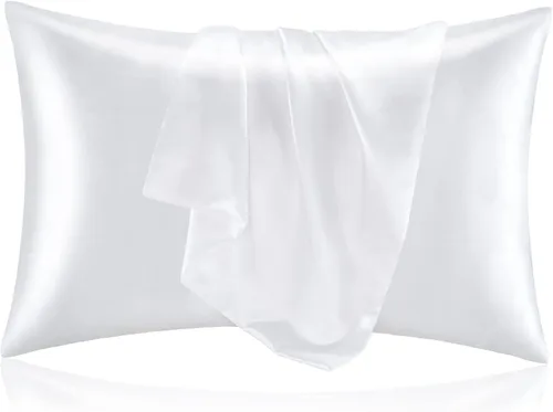 Miniatura 167 de Bedelite Funda de almohada de satén para el cuerpo, súper suave y refrescante, para el cabello y la piel, transpirable, sedosa y larga, 20 x 54 Rosa