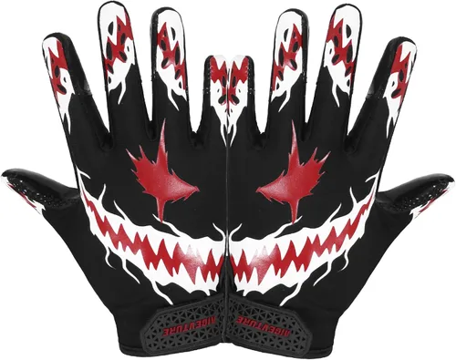 Miniatura 13 de AIGEVTURE Guantes de fútbol para jóvenes, guantes receptores para niños, guantes de fútbol adhesivos para niños y niñas