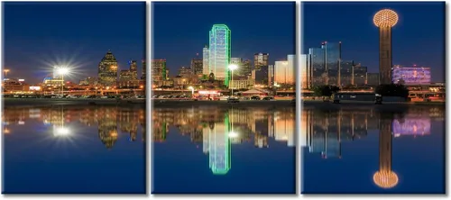 Miniatura 9 de San Antonio Sundown - Impresión en lienzo, paisaje de ciudad de pared grande, paisaje urbano extra grande de Texas, impresión de pared de horizonte