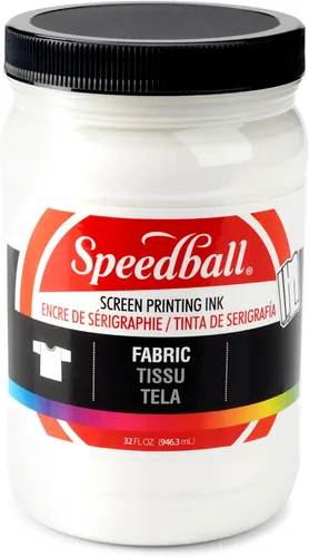 Miniatura 45 de Speedball Tinta de impresión de pantalla de tela, 8 onzas, color negro para impresión de camisetas y serigrafía