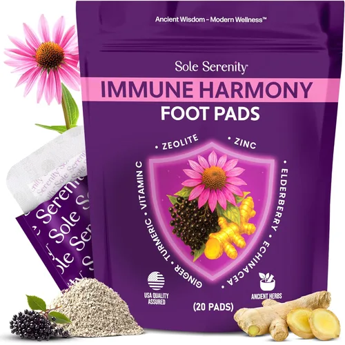 Miniatura 11 de Sole Serenity - Almohadillas para pies, mineral de zeolita, raíz de jengibre, ajenjo, vinagre de bambú, spa de pies para pies doloridos, 20 Zeolita