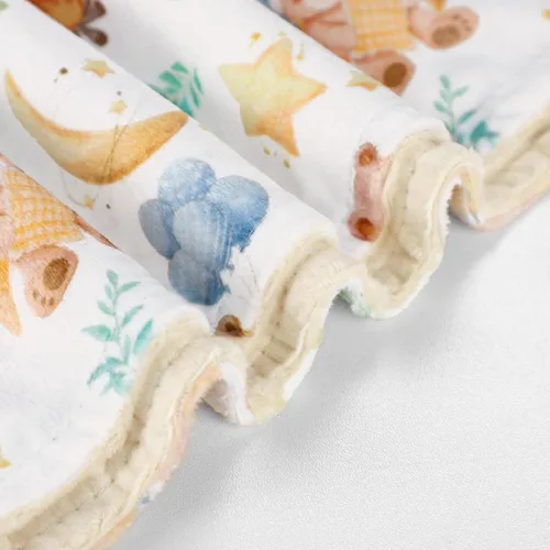 Miniatura 3 de Manta de bebé para niñas y niños, manta de visón súper suave de doble capa con respaldo de puntos, manta de cama de bebé recién nacido, manta
