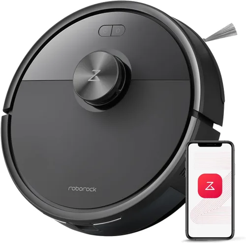 roborock Q7 M5 Robot que aspira y trapea, succión hiperfuerza de 10,000 Pa, aspiradora robótica, sistema dual anti-enredo, trapeo controlado por